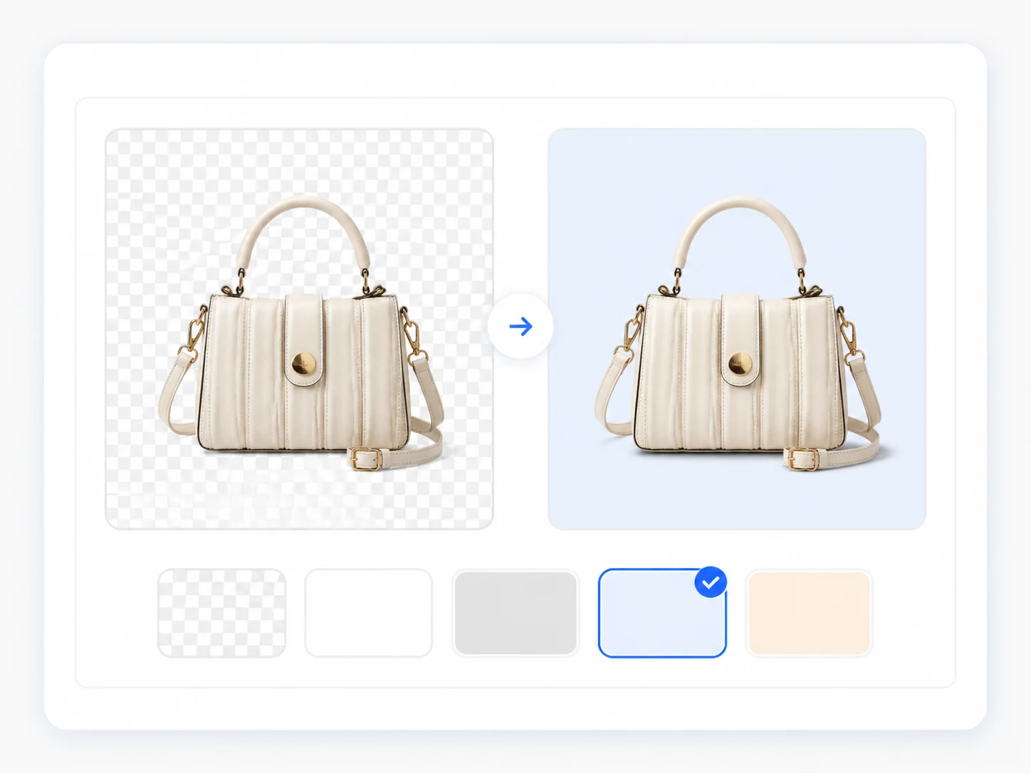 Choose the white background style